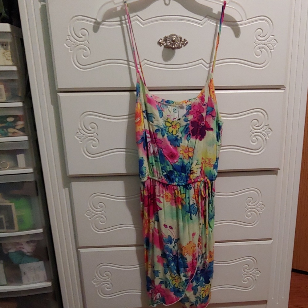 Beautiful asymmetrical floral dress